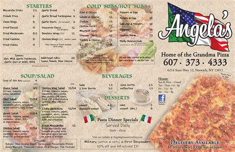 Angela&39;s Pizzeria - 192 Islip Ave, Islip, NY 11751 - Menu, Hours, & Phone Number - Order Delivery or Pickup - Slice. . Angelas pizza norwich ny